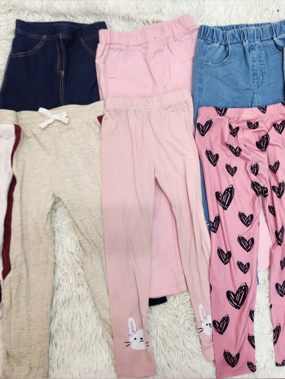 Lot of 7 Girls' Pants & Leggings - Sizes 5T-6T
